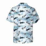 Sky Aircraft Hawaiian Shirt Back