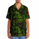 Slimer Ghostbusters Hawaiian Shirt Back Front 1