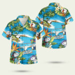 Snoopy astronaut summer vacation hawaiian shirt