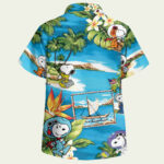 Snoopy astronaut summer vacation hawaiian shirt back side