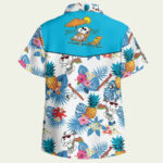 Snoopy movie summer hawaiian shirt back side