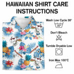 Snoopy movie summer hawaiian shirt care instruction