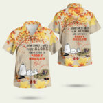 Snoopy sometimes i need to be alone and listen to barry manilow hawaiian shirt