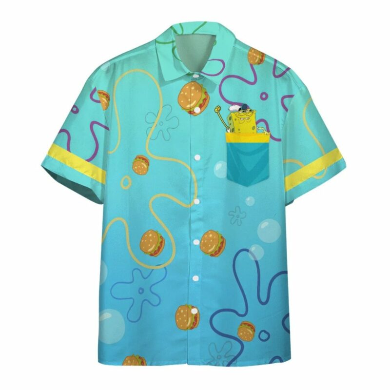 Spongebob Krabby Patty Hawaiian Shirt