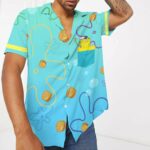 SpongeBob Krabby Patty Hawaiian Shirt Front