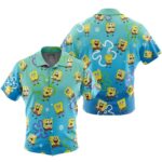 SpongeBob Pattern SpongeBob SquarePants Hawaiian Shirt