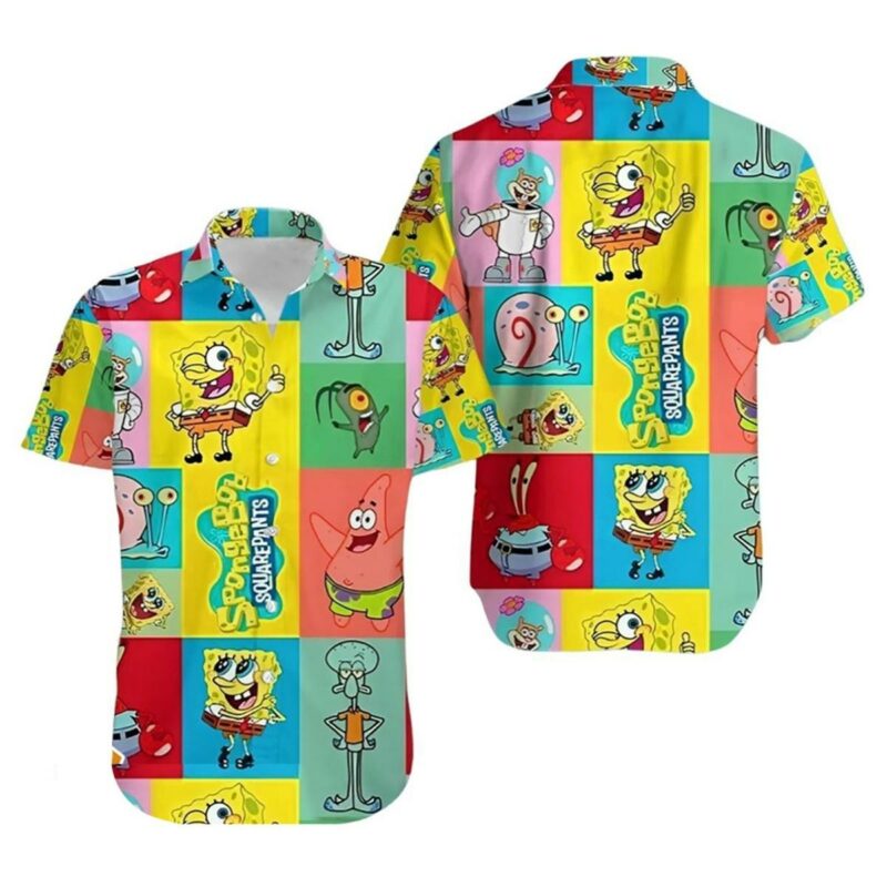 Spongebob Squarepants Funny Hawaiian Shirt