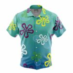 SpongeBob SquarePants Logo Pattern Hawaiian Shirt Front