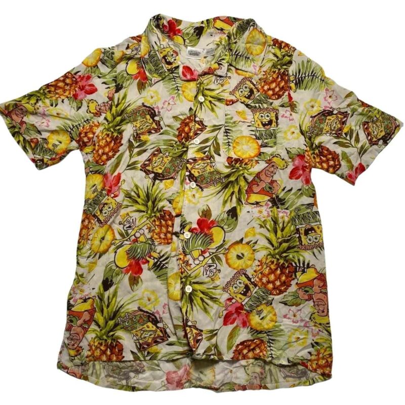 Spongebob Squarepants Pineapple Patrick Sandy Hawaiian Shirt