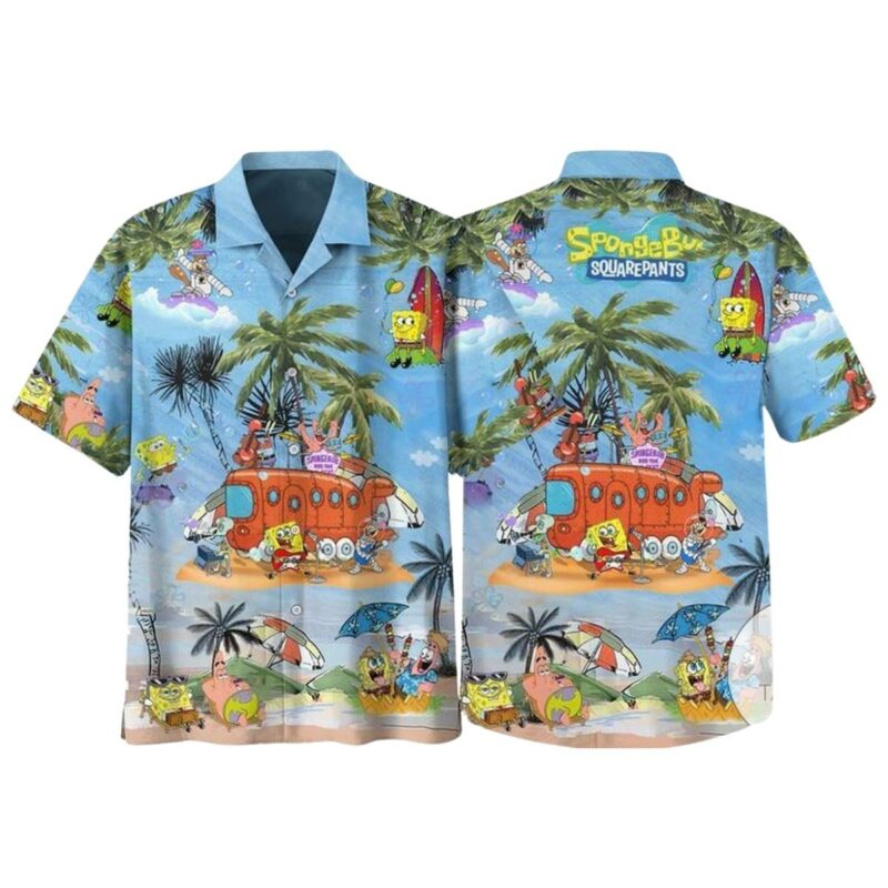 Spongebob And Friends Cartoon Hawaiian Shirt