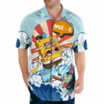 Spongebob Funny Wee...e Hawaiian Shirt Front
