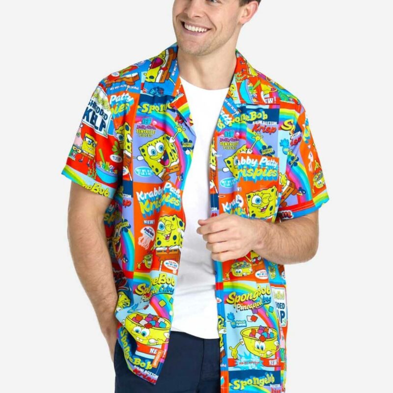 Spongebob Pineapple Cubes Hawaiian Shirt