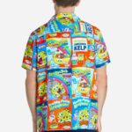 Spongebob Pineapple Cubes hawaiian shirt Back