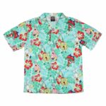 Spongebob Squarepants Character Floral Hawaiian Shirt Front