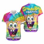 Spongebob Squarepants Multi Color Hawaiian Shirt