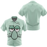 Squidward Face Spongebob Squarepants Cosplay Hawaiian Shirt
