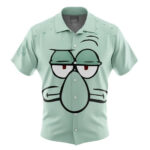 Squidward Face Spongebob Squarepants Cosplay Hawaiian Shirt Front