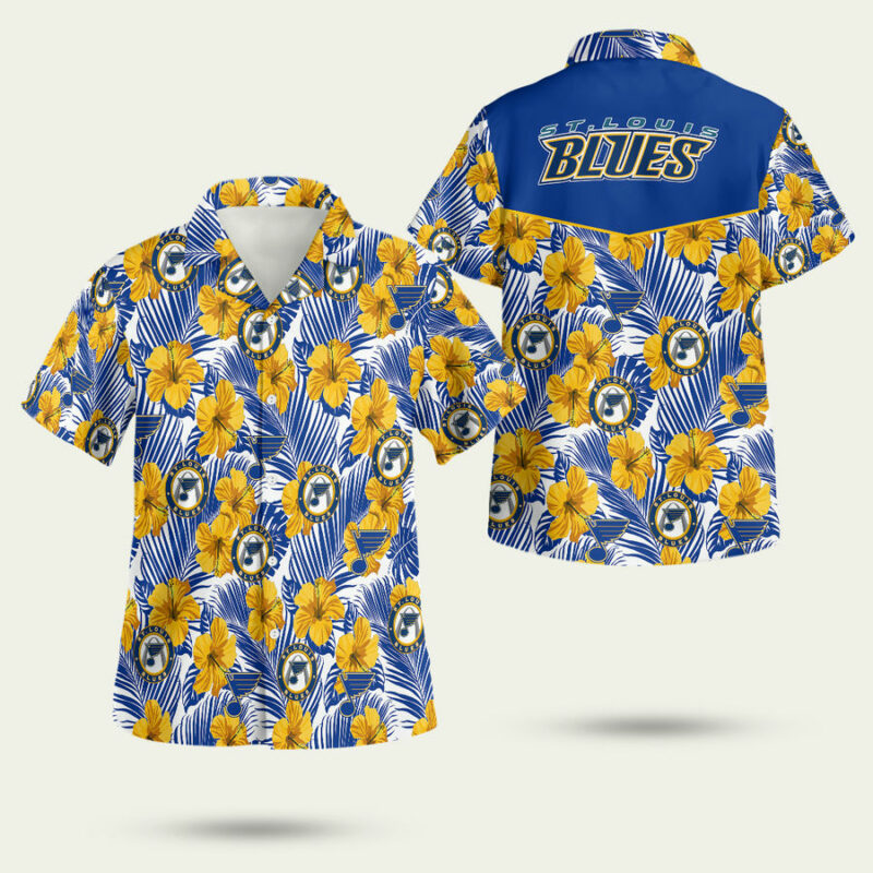 St Louis Blues Hawaiian Shirt 1