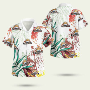 St pauli girl beer tropical leaf hawaiian shirt