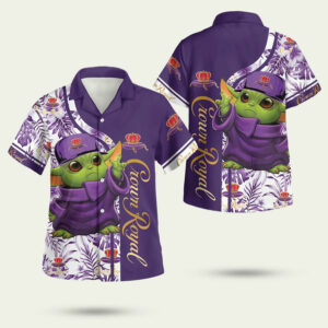 Star wars baby yoda crown royal hawaiian shirt