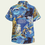 Star wars classic disney hawaiian shirt back side