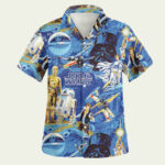 Star wars classic disney hawaiian shirt front side