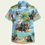 Star wars darth vader boba fett storm trooper hawaiian shirt back side