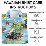 Star wars darth vader boba fett storm trooper hawaiian shirt care instruction