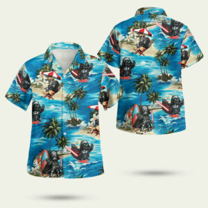 Star wars darth vader chibi hawaiian shirt lenful