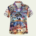 Star wars the power of the dark side unisex hawaiian shirt front side