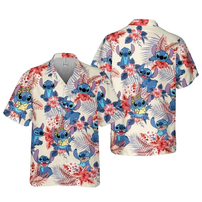 Stitch 4Th Of July Summer Vacation Hawaiian Shirt