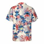 Stitch 4th Of July Summer Vacation Hawaiian Shirt Back
