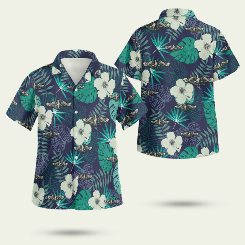 Submarine Warfare Insignia Hawaiian Shirt 1