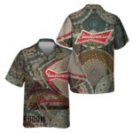 Summer Boho Mandala Budweiser Beer Hawaiian Shirt