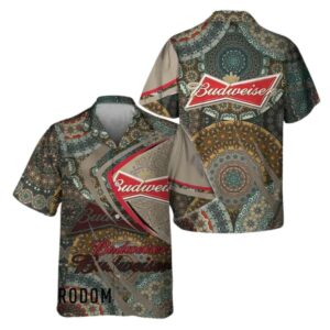 Summer Boho Mandala Budweiser Beer Hawaiian Shirt