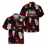 Summer Floral Coors Banquet Hawaiian Shirt