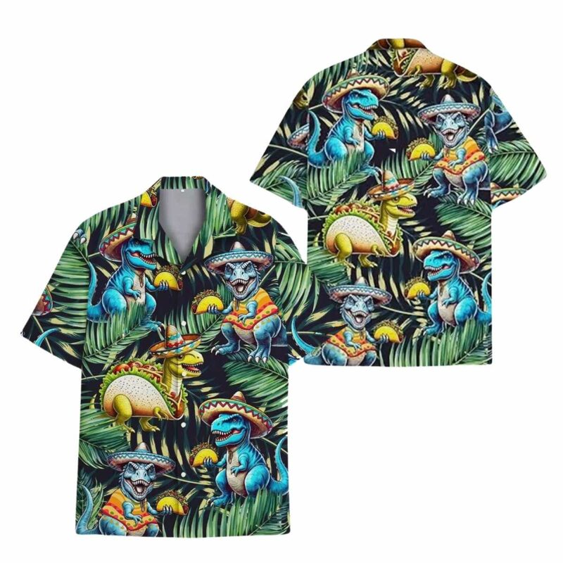 Taco Dinosaur Hawaiian Shirt