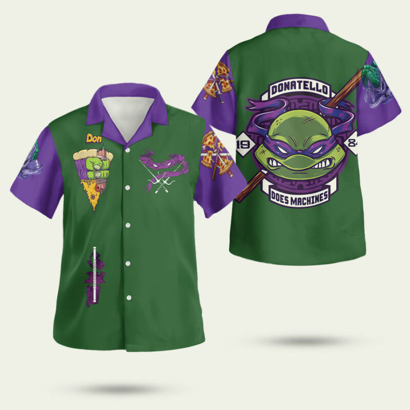 Teenage Mutant Ninja Turtles Donatello Hawaiian Shirt