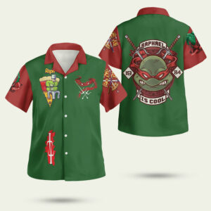 Teenage mutant ninja turtles raphael hawaiian shirt