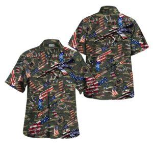 Texas Camouflage Gun Usa Hawaiian Shirt