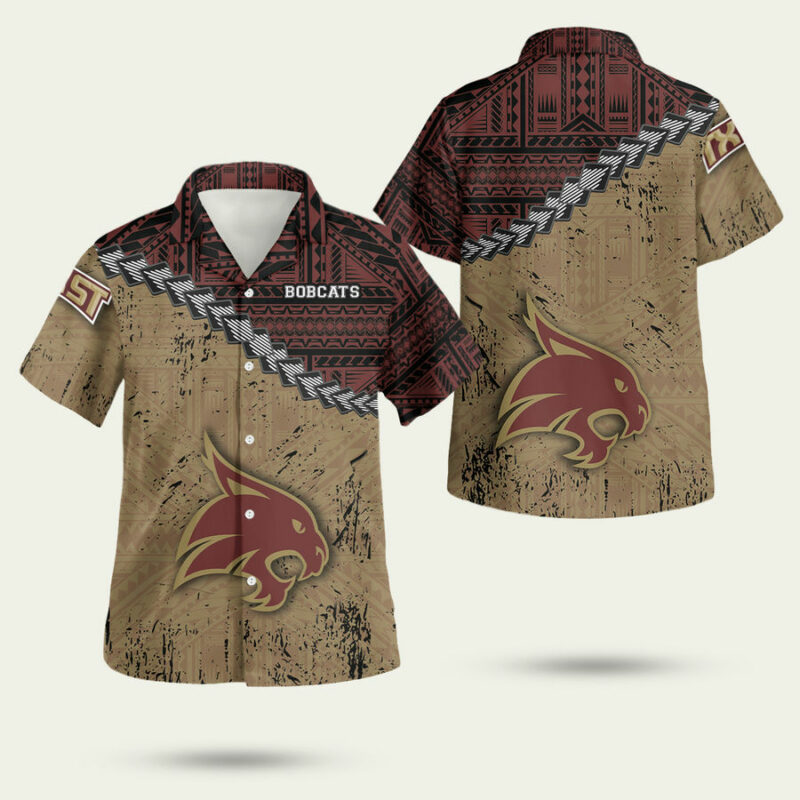 Texas State Bobcats Hawaiian Shirt