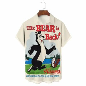 The Bear Is Back Hamms Beer Hawaiian Shirt