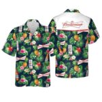 The Budweiser Beer Tropical Hawaiian Shirt