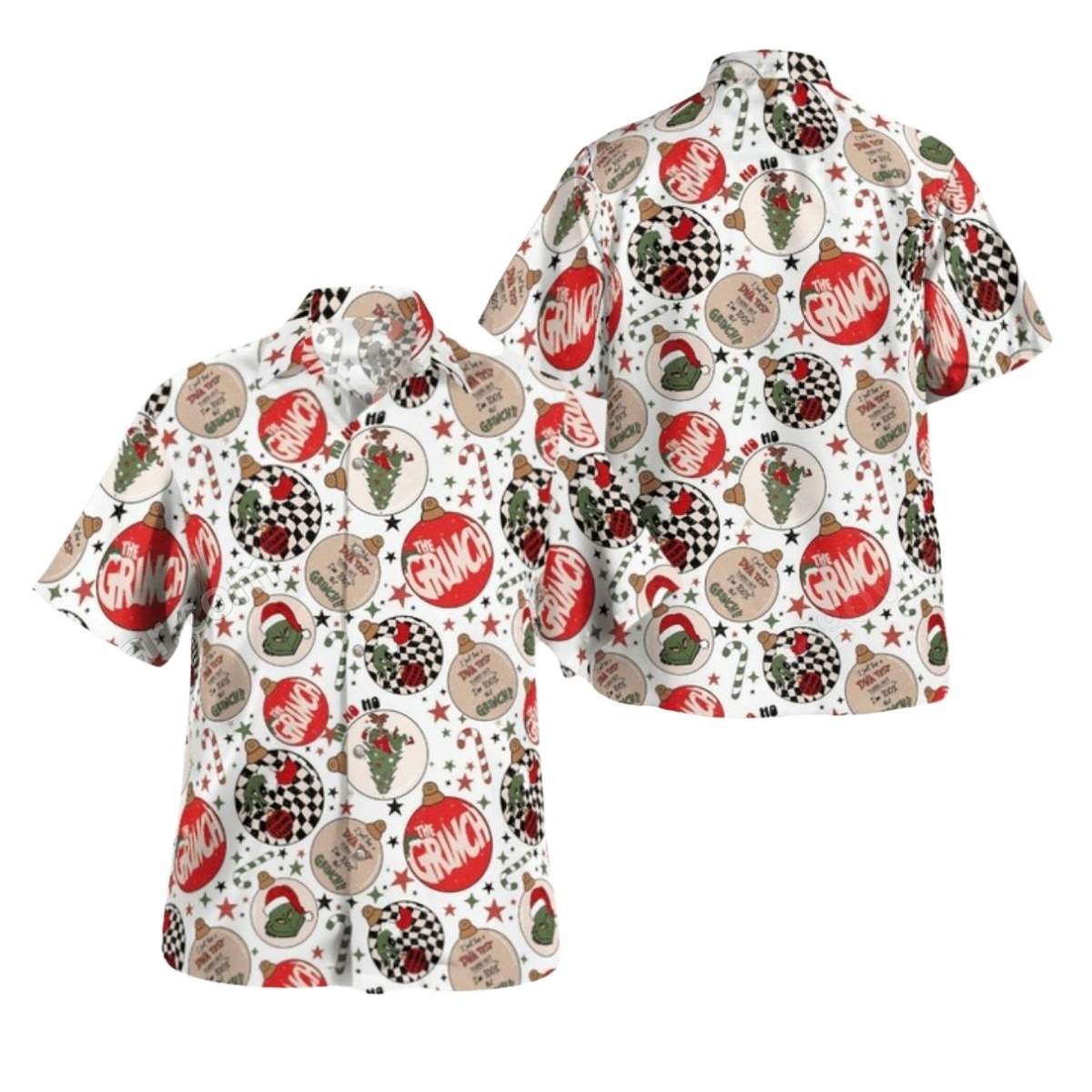 The Grinch Christmas Ball Hawaiian Shirt