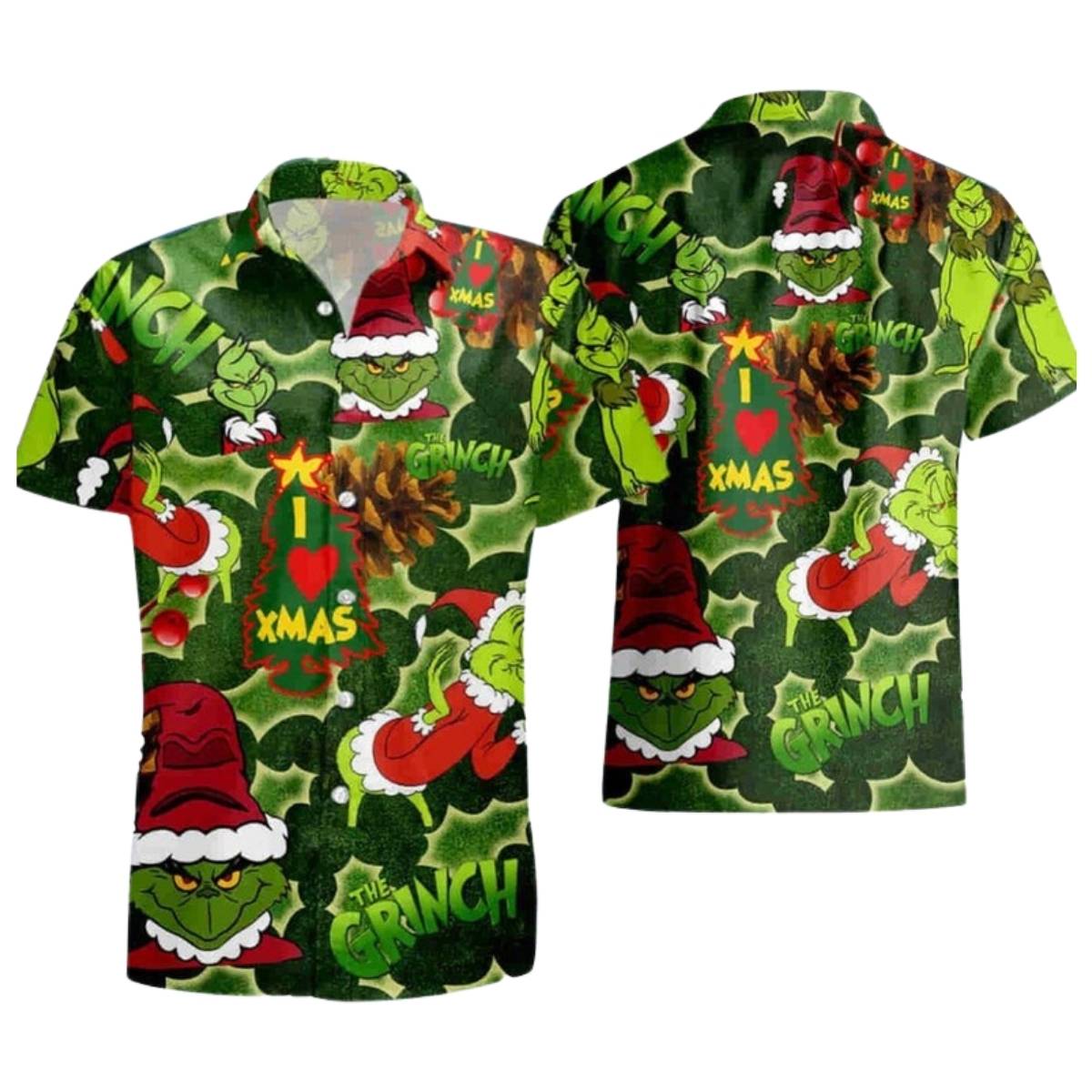The Grinch Movie Merry Christmas Hawaiian Shirt