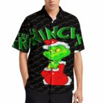 The Grinch Santa Funny Hawaiian Shirt Front