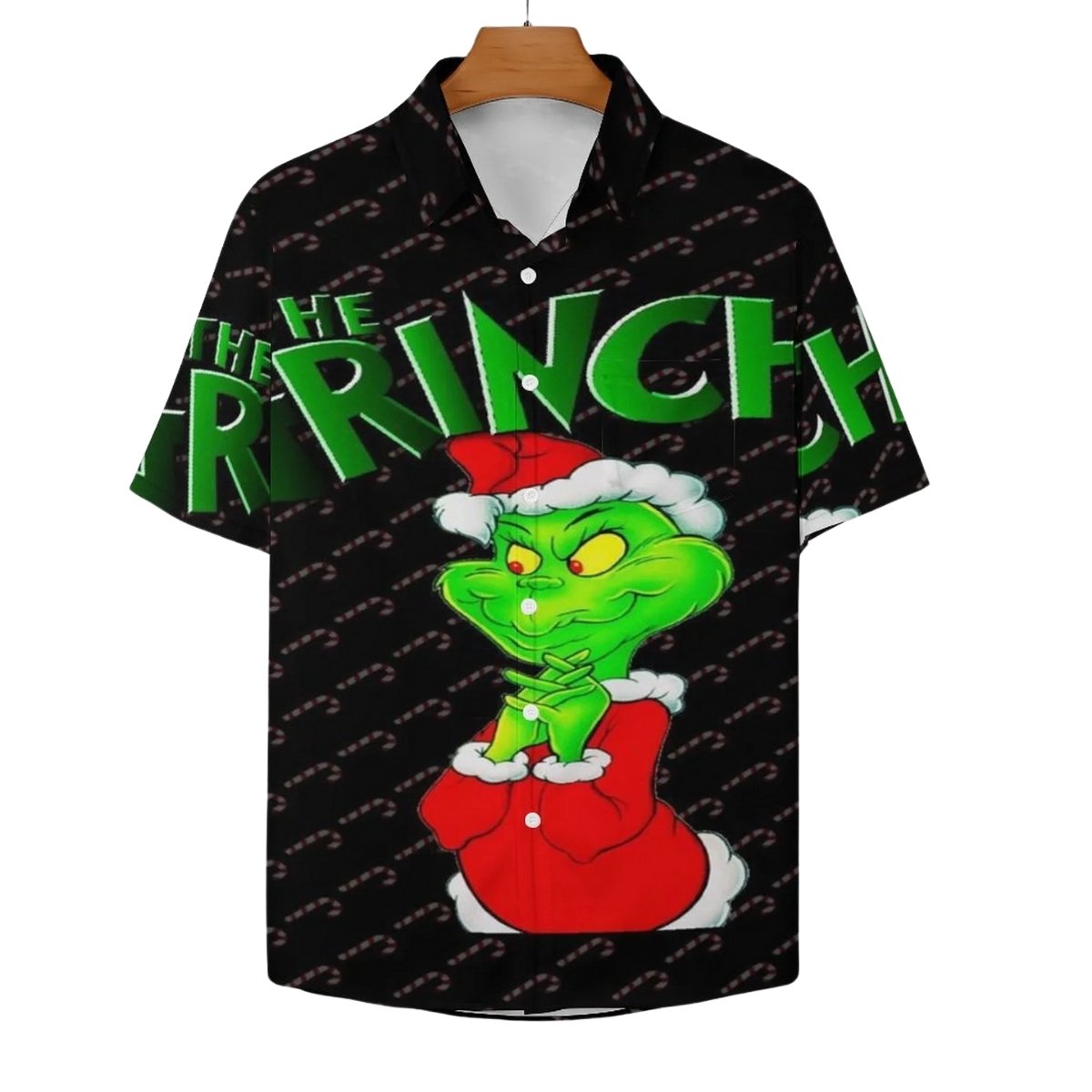 The Grinch Santa Funny Hawaiian Shirt