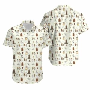 The Holy Grail Pattern Monty Python Hawaiian Shirt