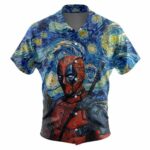 The Starry Night Marvels Deadpool Hawaiian Shirt