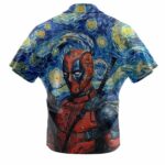 The Starry Night Marvels Deadpool Hawaiian Shirt Back